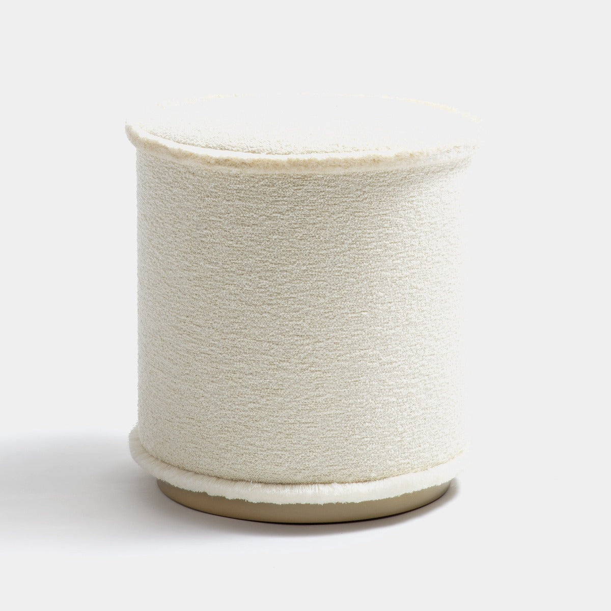 LO DECOR IL POUF Bouclè Cream