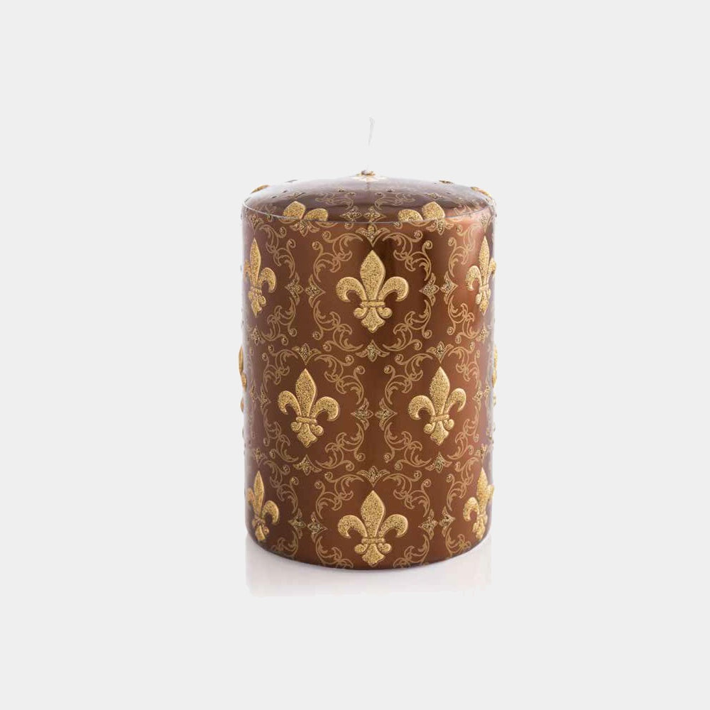 CERERIA PERNICI 1892 designová svíčka Giglio Fiorentino Brown