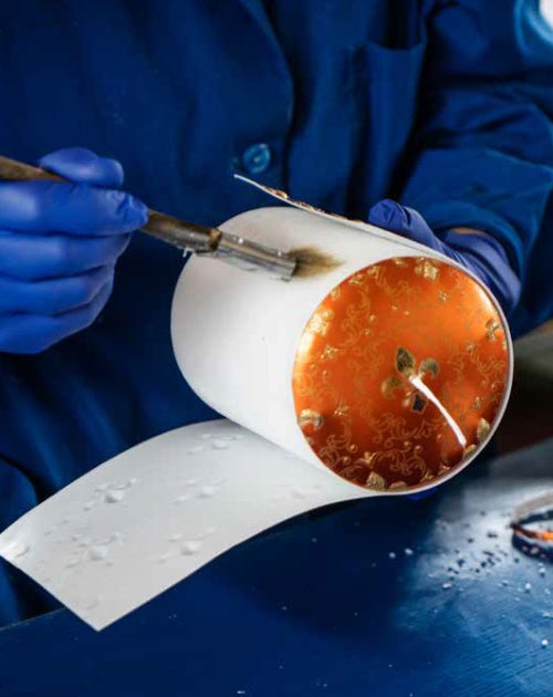 CERERIA PERNICI 1892 designová svíčka Giglio Fiorentino Orange