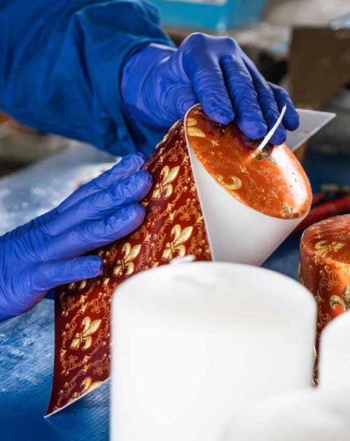 CERERIA PERNICI 1892 designová svíčka Giglio Fiorentino Orange