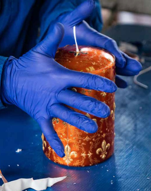 CERERIA PERNICI 1892 designová svíčka Giglio Fiorentino Orange