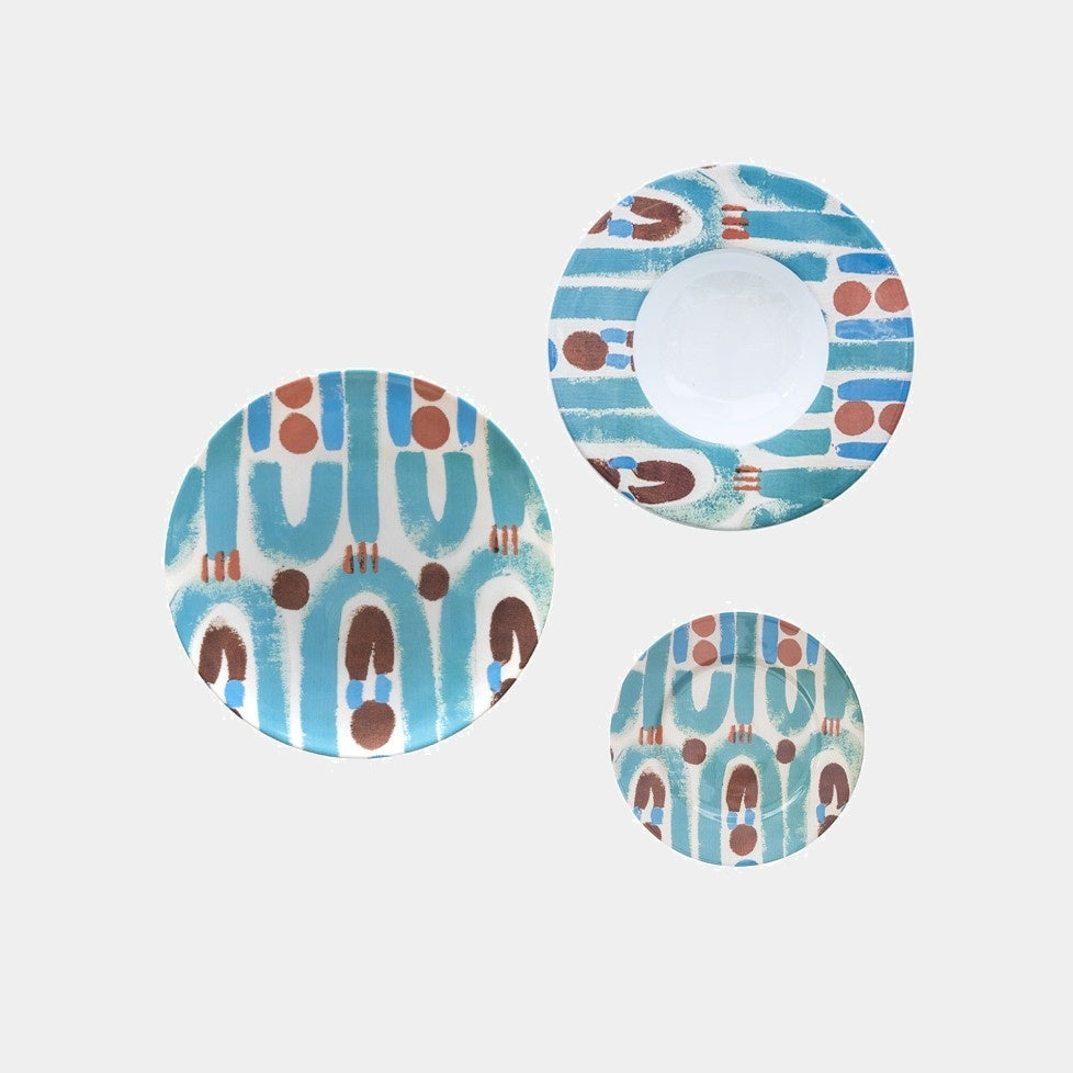 Keramické talíře Linea Colores Ceramica #06 - Sada 3 ks