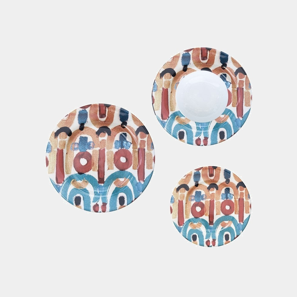 Keramické talíře Linea Colores Ceramica #12- Sada 3 ks