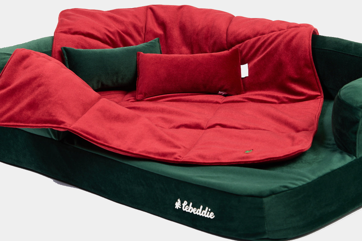 LEBEDDIE Luxusní deka pro psa s ovčí vlnou