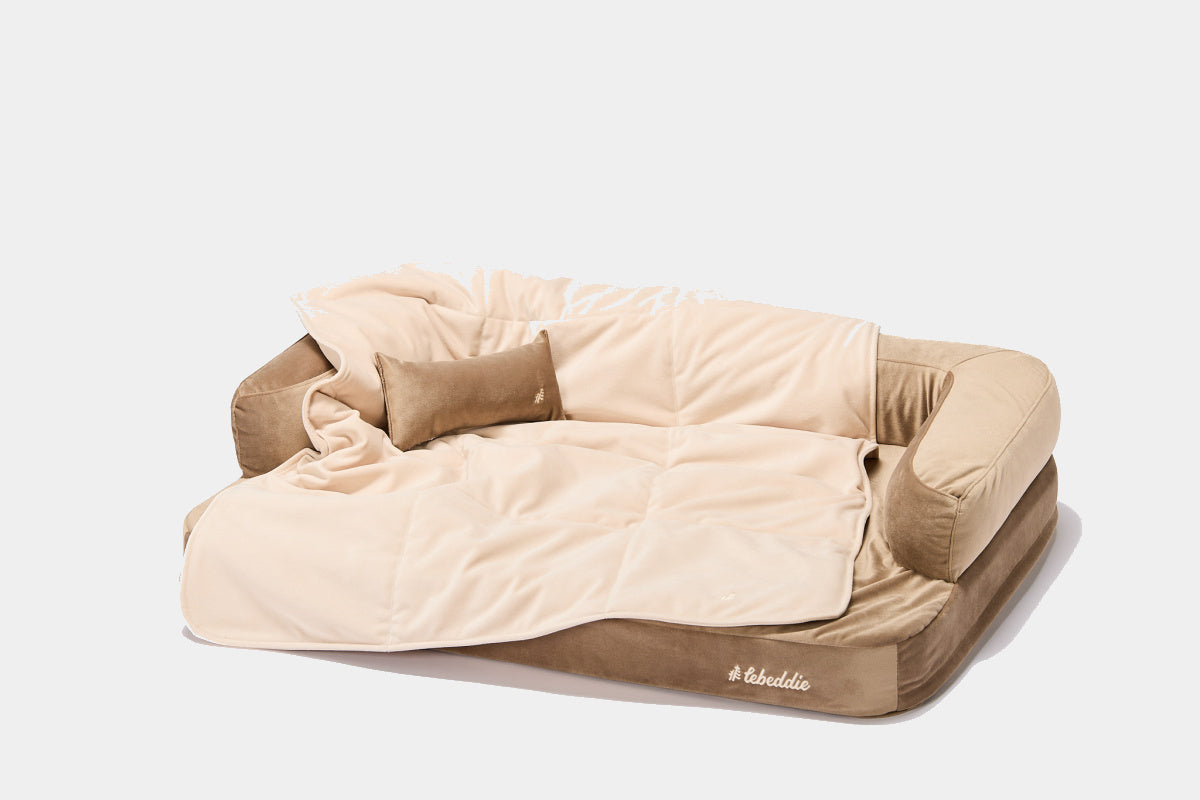 LEBEDDIE Luxusní deka pro psa s ovčí vlnou