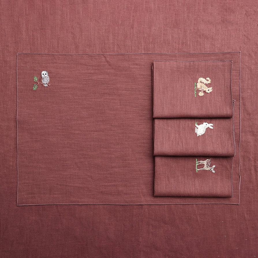 Giardino Segreto Luxusní lněné prostírání Foresta