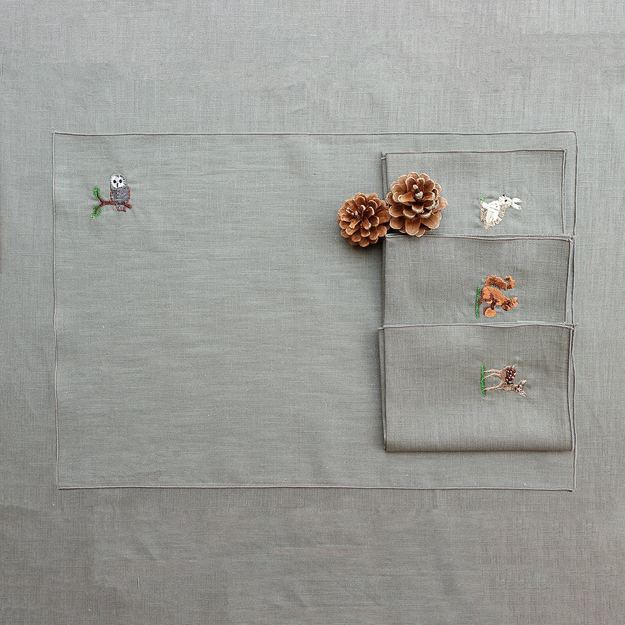 Giardino Segreto Luxusní lněné prostírání Foresta