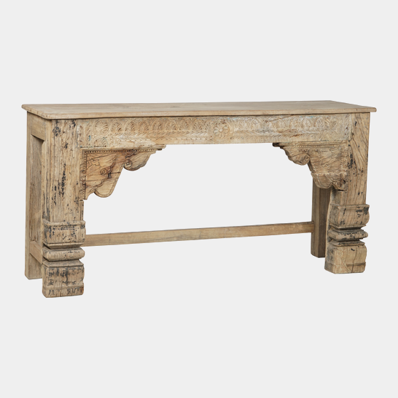 Dřevěný konzolový stůl z indického masivu 