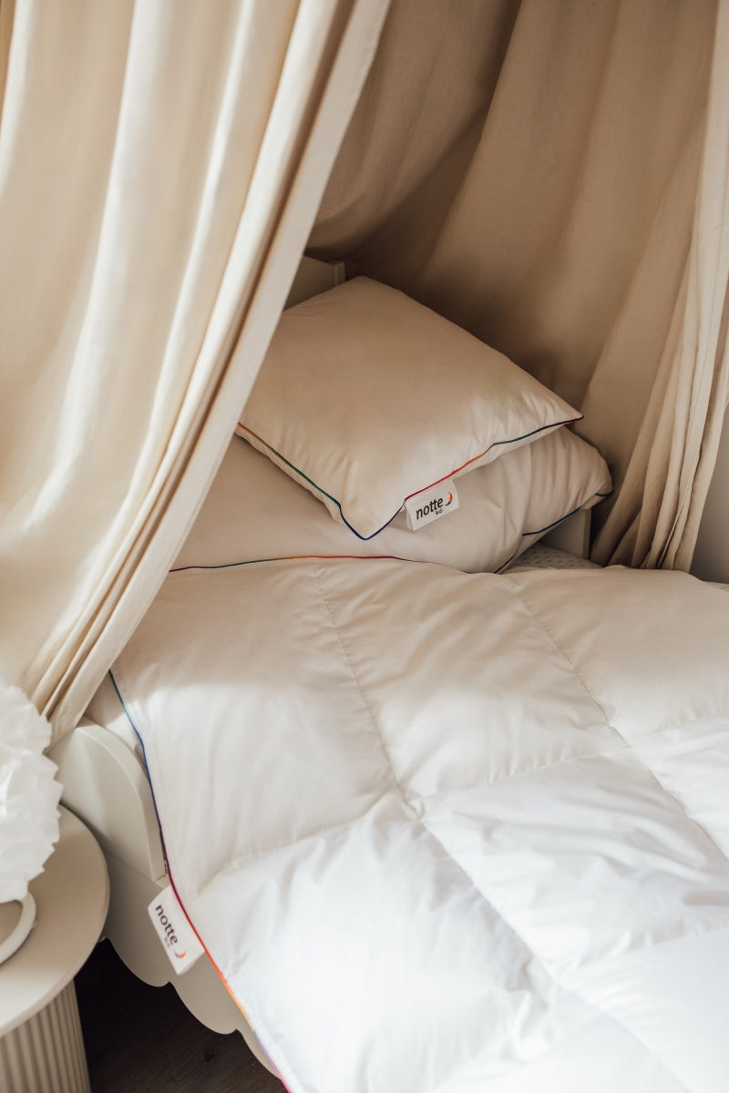 Notte Kids dětská bavlněná přikrývka s husím peřím