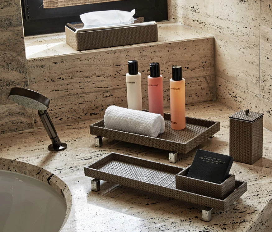 Pinetti luxusní kožený organizér do koupelny Rialto