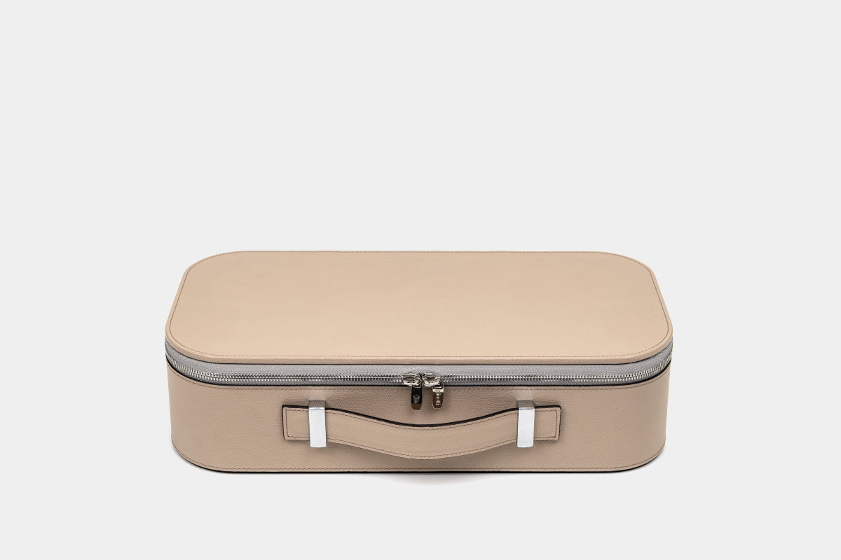 Luxury Pétanque game set in leather case