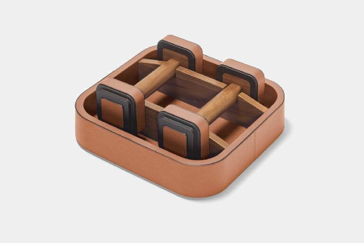 Giobagnara x Poltrona Frau Designové ocelové činky 2kg