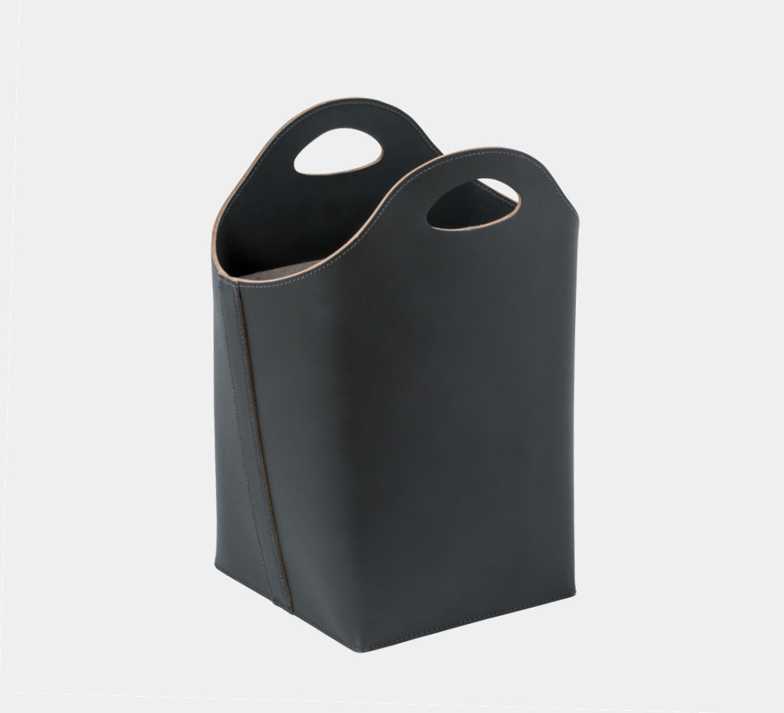 Rabitti Elegantní kožený koš s uchy