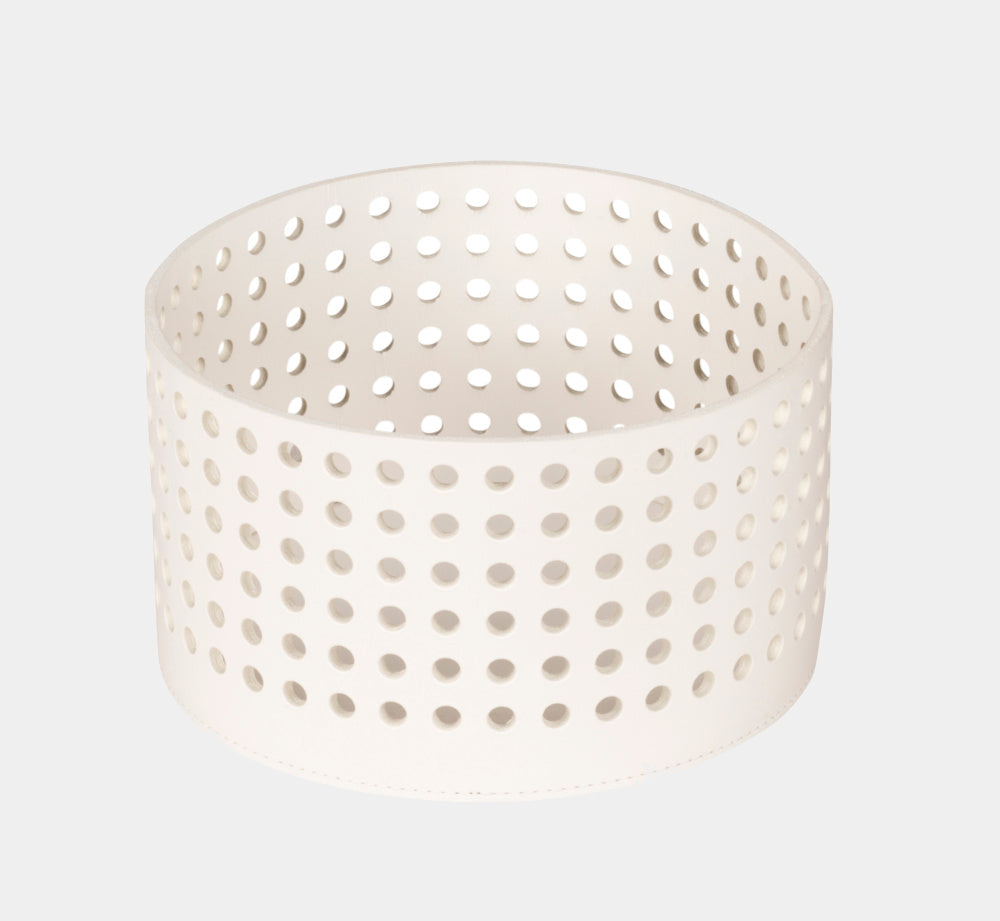 Rabitti Kulatý kožený košík MIMOSA vysoký