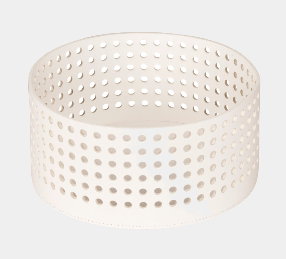 Rabitti Kulatý kožený košík MIMOSA vysoký