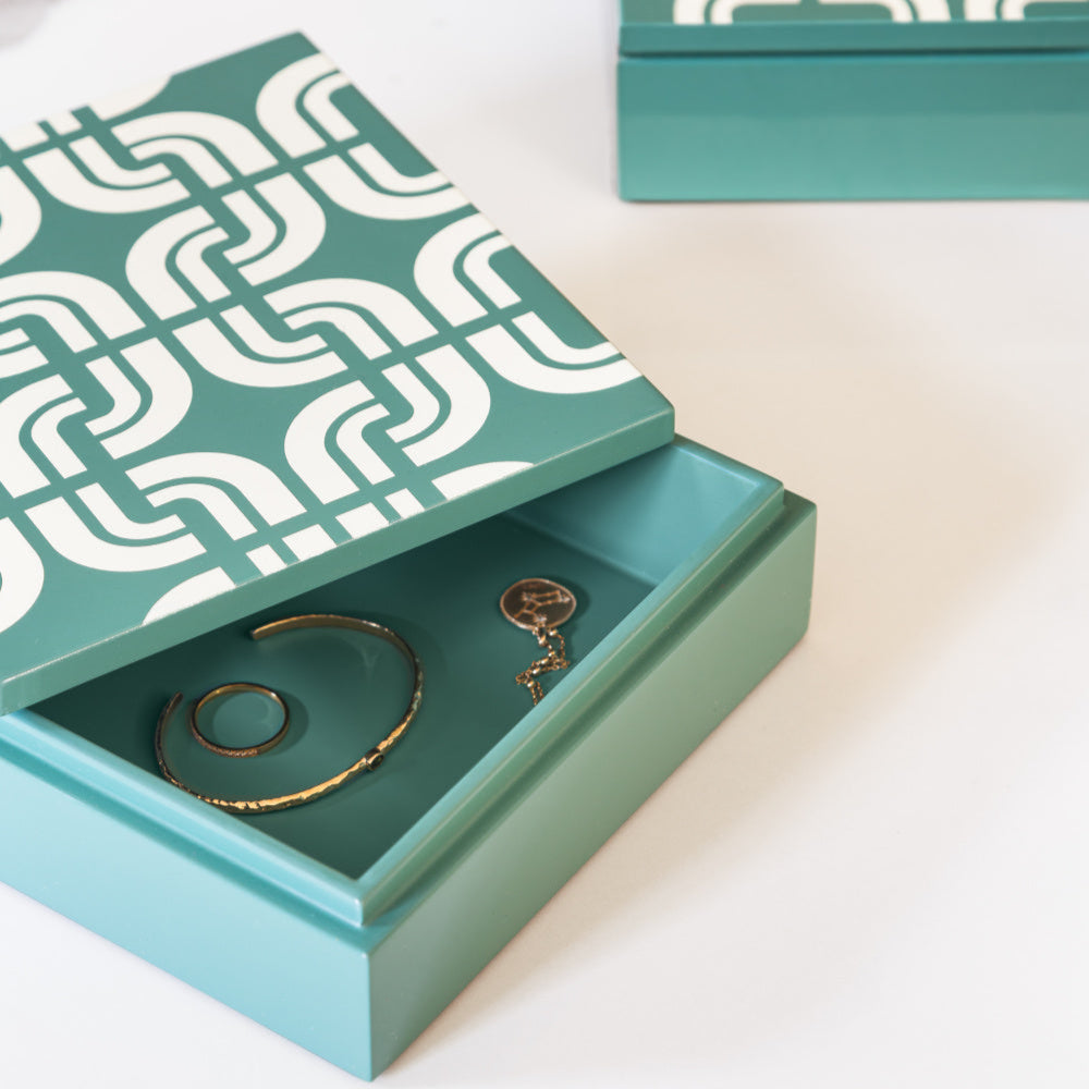 Krabička šperkovnice z lakovaného dřeva PIGALLE JADE