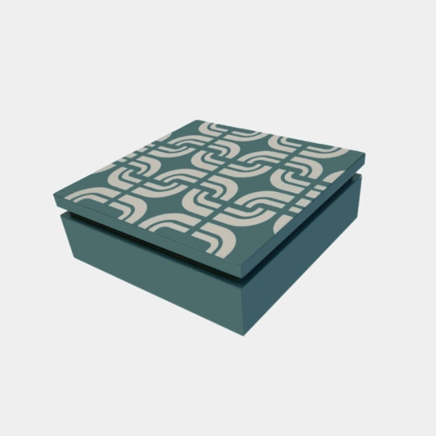 Krabička šperkovnice z lakovaného dřeva PIGALLE JADE