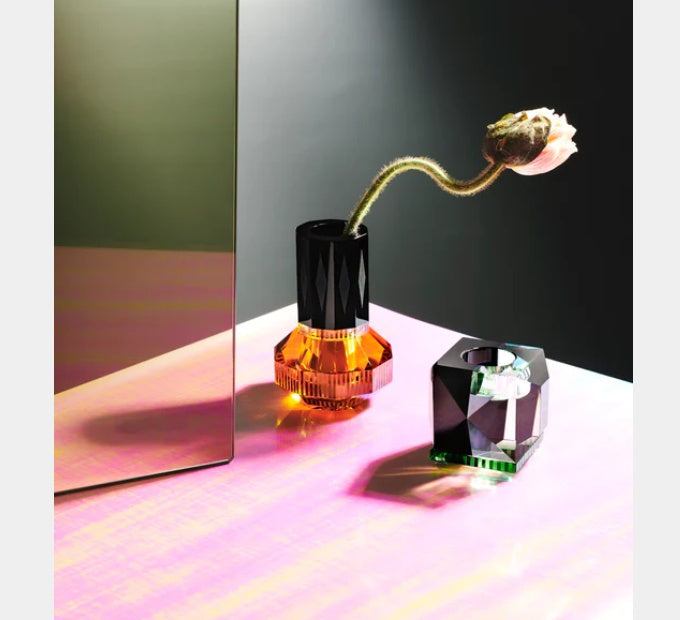 REFLECTIONS COPENHAGEN Křišťálový svícen na čajovou svíčku