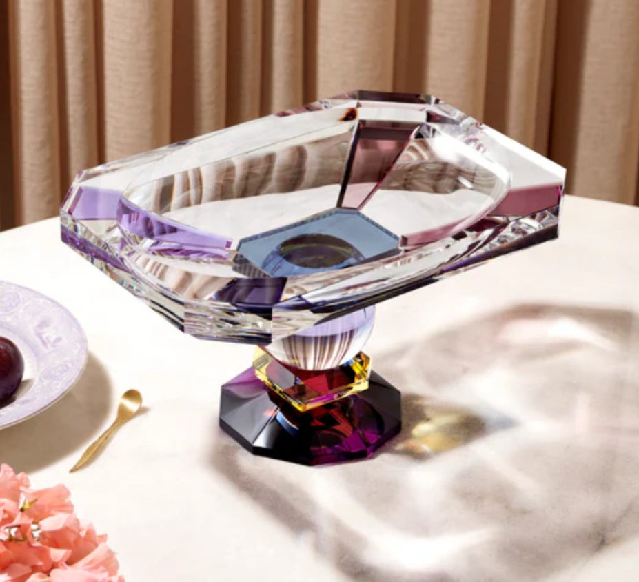 Designová velká mísa z křišťálového skla GEORGIA