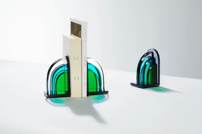 REFLECTIONS COPENHAGEN Křištálová art deco zarážka na knihy TRIBECA