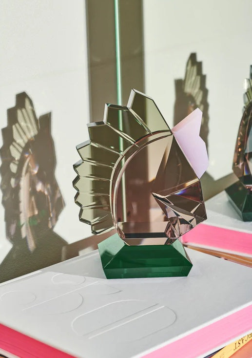 REFLECTIONS COPENHAGEN Křištálová art deco zarážka na knihy TRIBECA