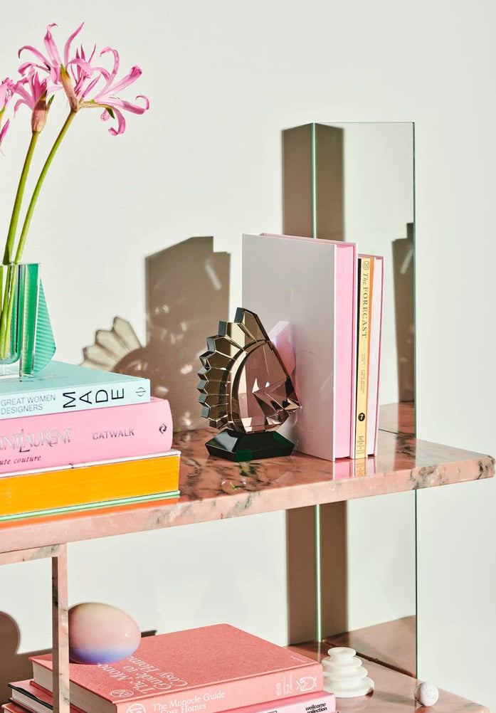 REFLECTIONS COPENHAGEN Křištálová art deco zarážka na knihy TRIBECA