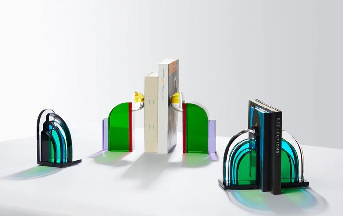 Reflections Copanhagen skleněná zarážka na knihy