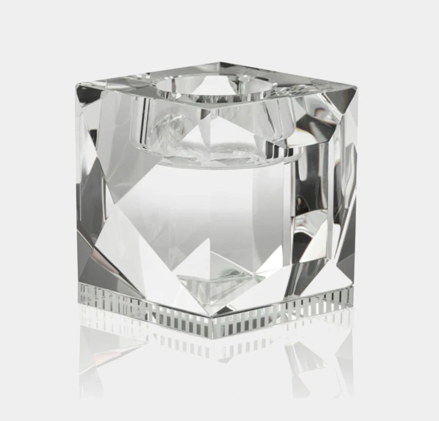 Křišťálový svícen na čajovou svíčku Ophelia