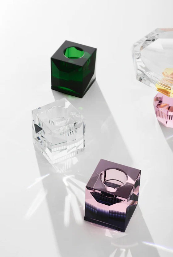 Křišťálový svícen na čajovou svíčku Ophelia