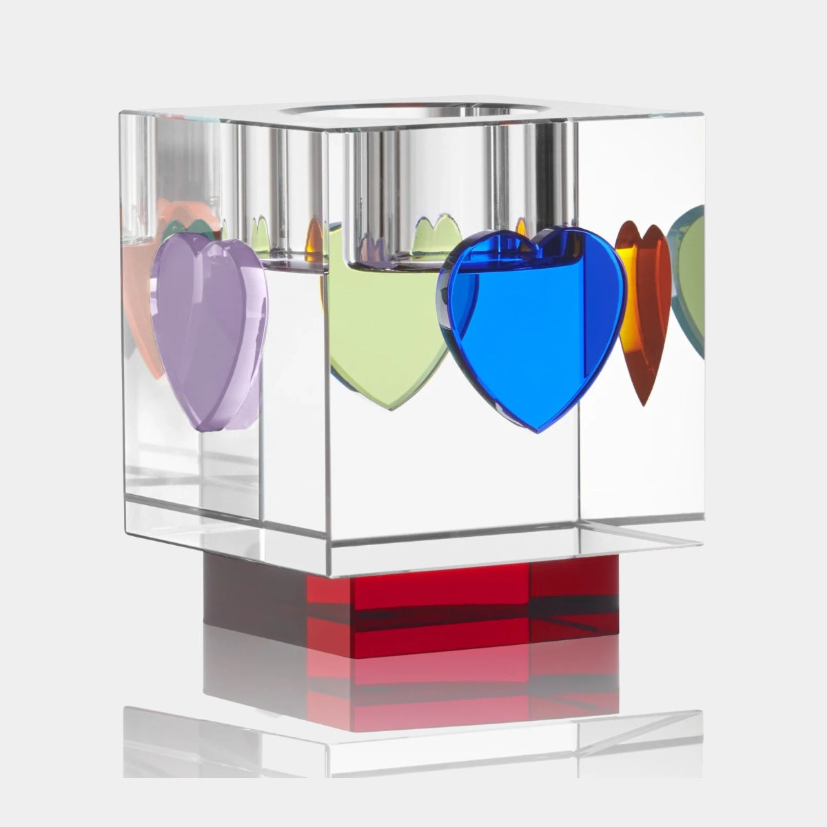 REFLECTIONS COPENHAGEN Křišťálový svícen na čajovou svíčku