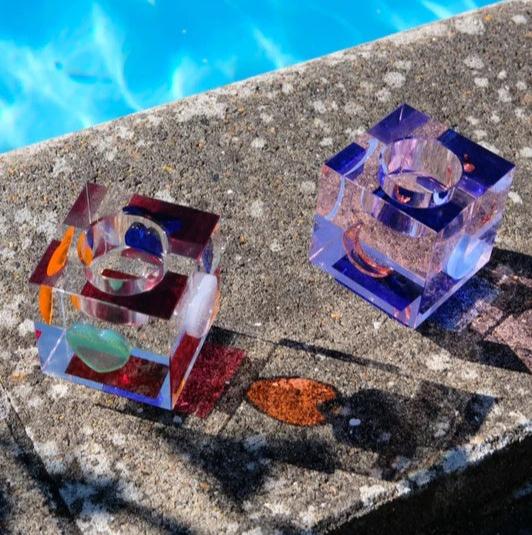 REFLECTIONS COPENHAGEN Křišťálový svícen na čajovou svíčku