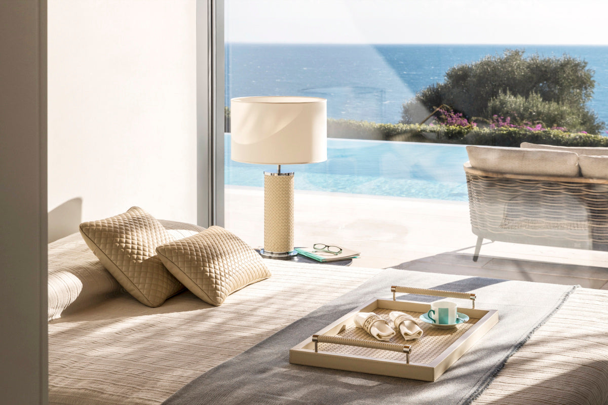 Luxusní kožený dekorační polštář ONIRO DIAMONDS