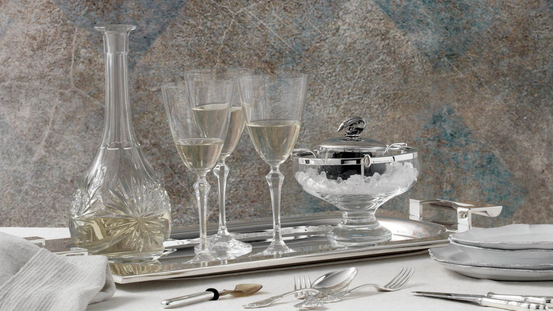 Robbe Berking Křišťálová miska na kaviár