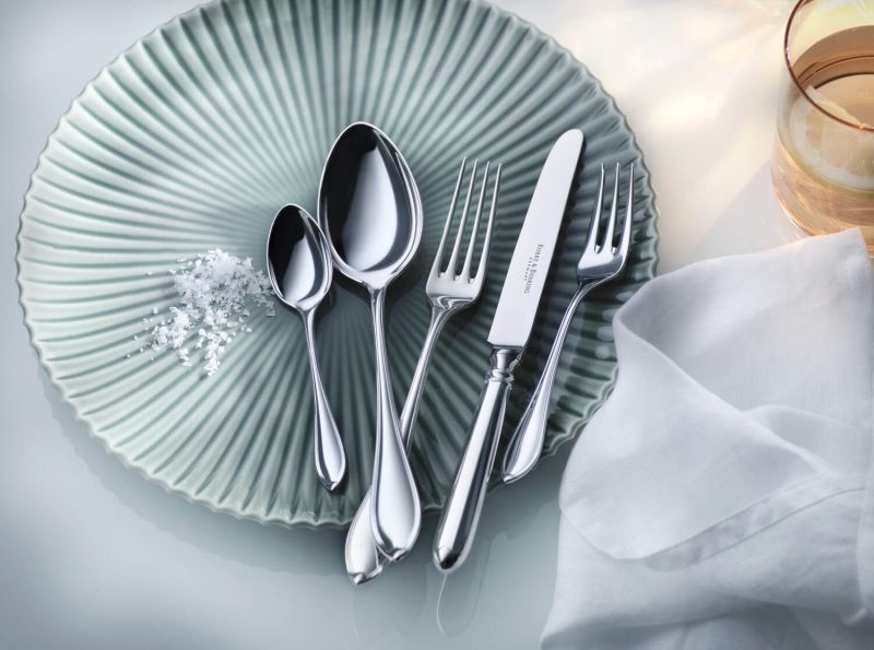 Robbe Berking Secesní stříbrný příbor NAVETTE - sada 5 ks