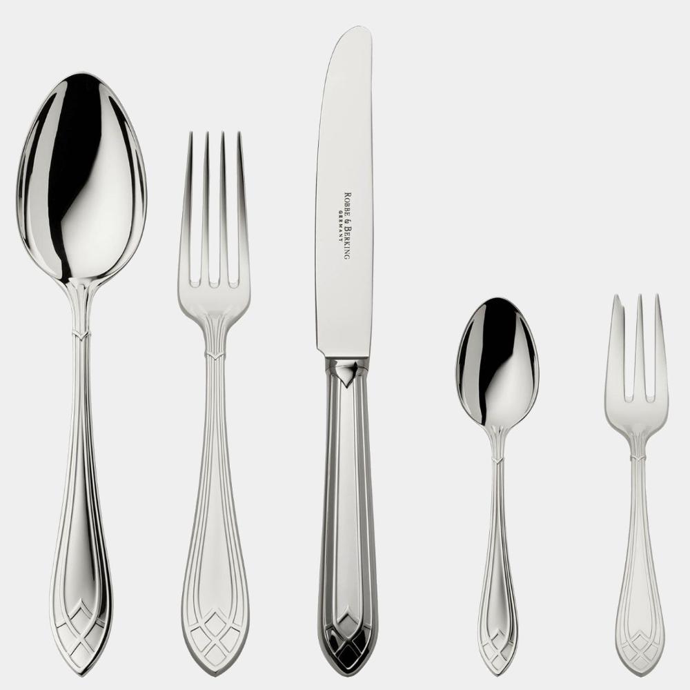 Robbe Berking Stříbrný příbor ARCADE - sada 5 ks