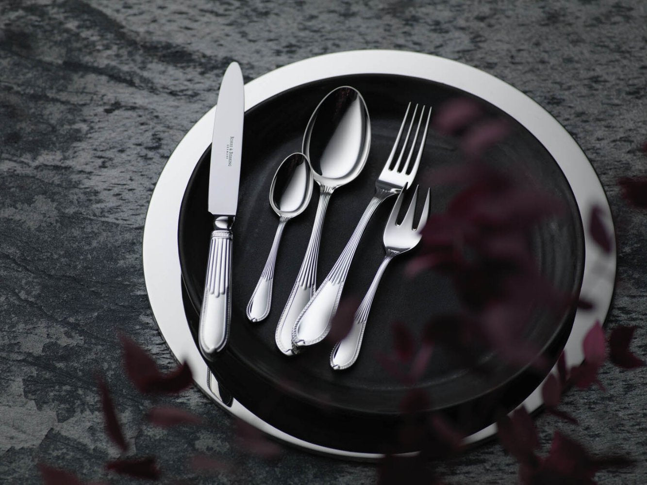 Robbe Berking Stříbrný příbor BELVEDERE - sada 5 ks