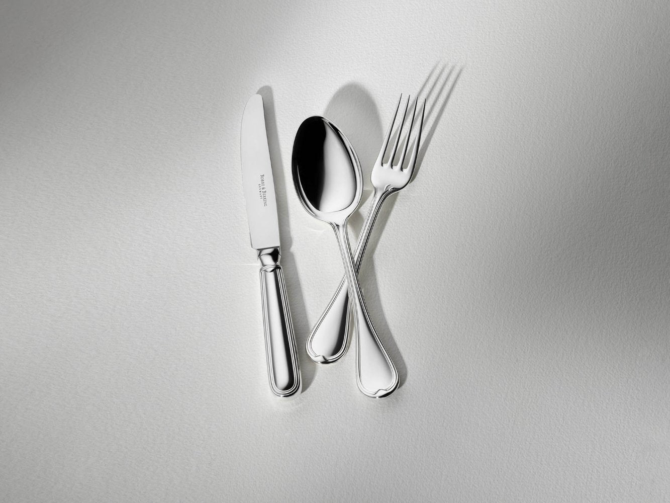Robbe & Berking Stříbrný příbor CLASSIC FADEN - sada 5 ks