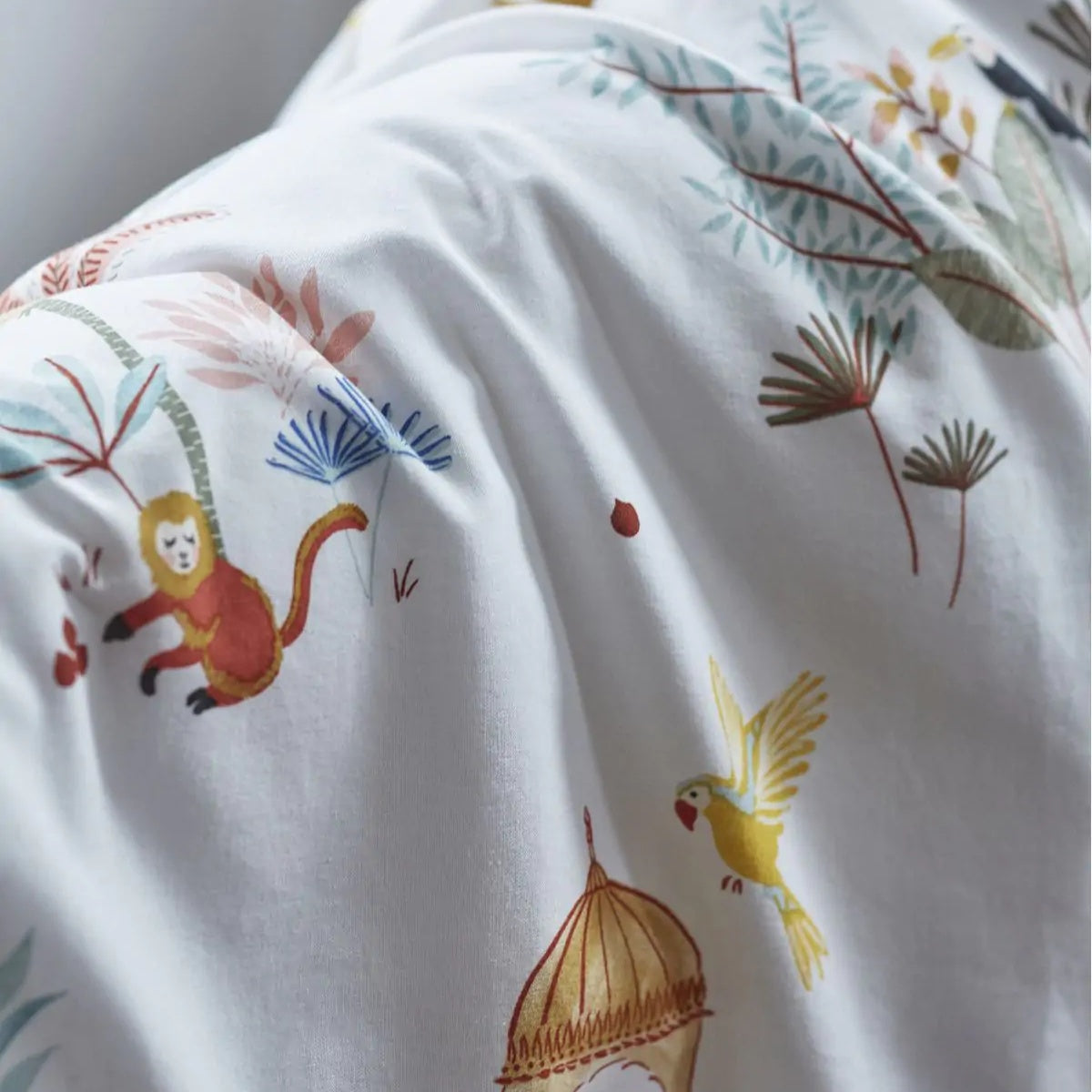 Dětské bavlněné povlečení se zvířátky džungle