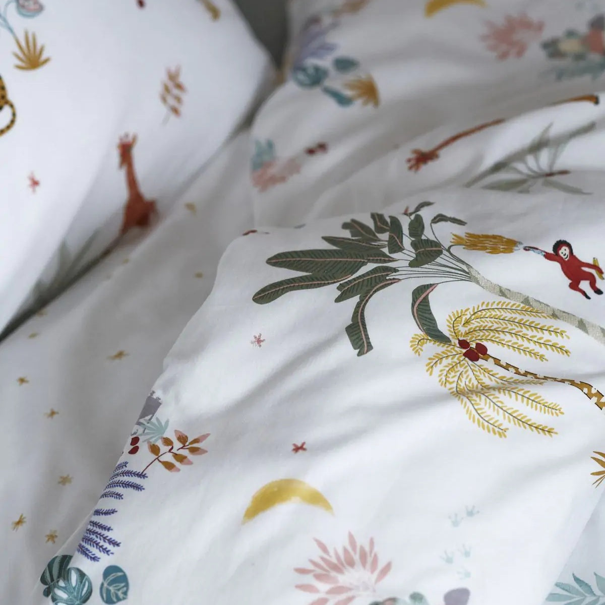 Dětské bavlněné povlečení se zvířátky džungle