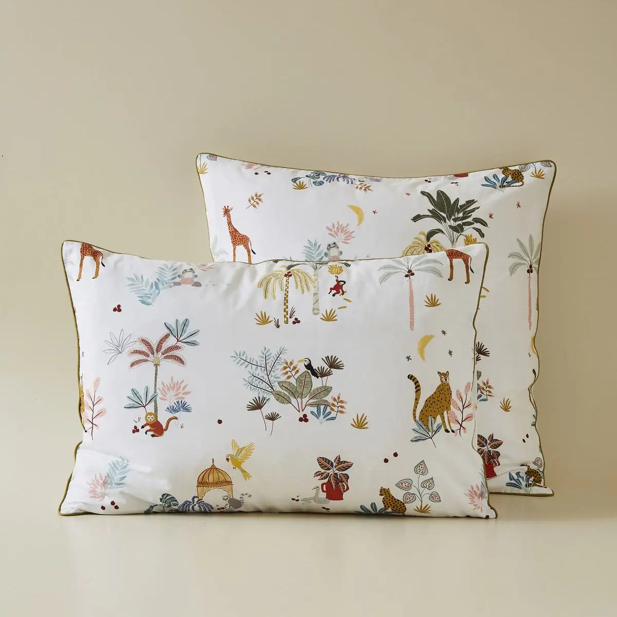 Dětské bavlněné povlečení se zvířátky džungle