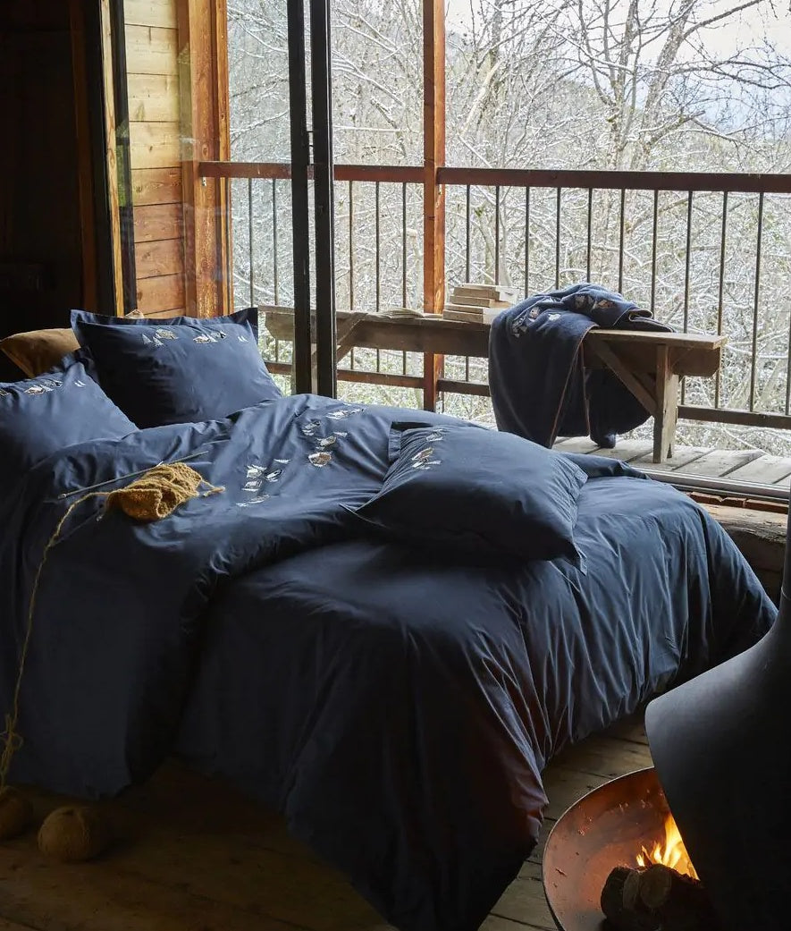 Sylvie Thiriez zimní povlečení Au coeur de la vallée bleu