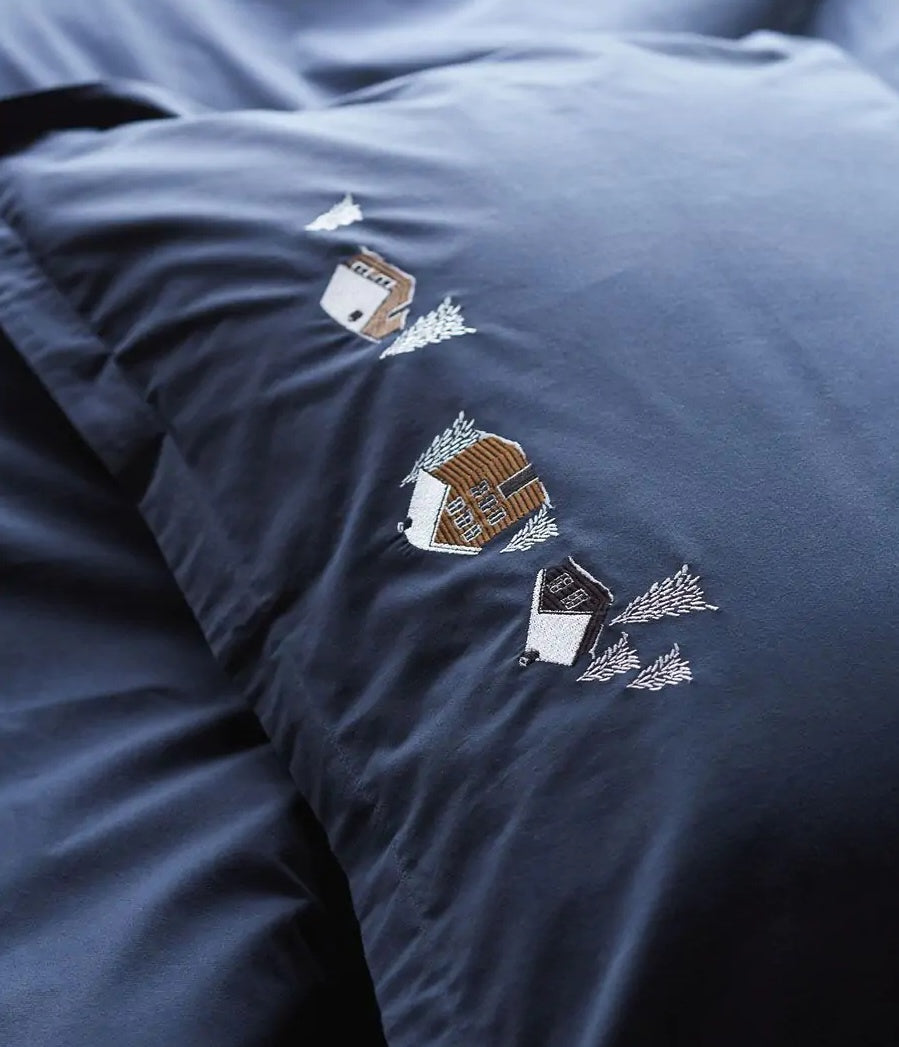 Sylvie Thiriez zimní povlečení Au coeur de la vallée bleu