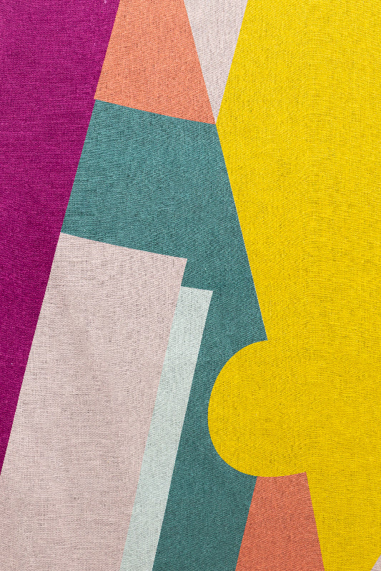 Velký lněný ubrus ALCHIMIE 275x150 cm