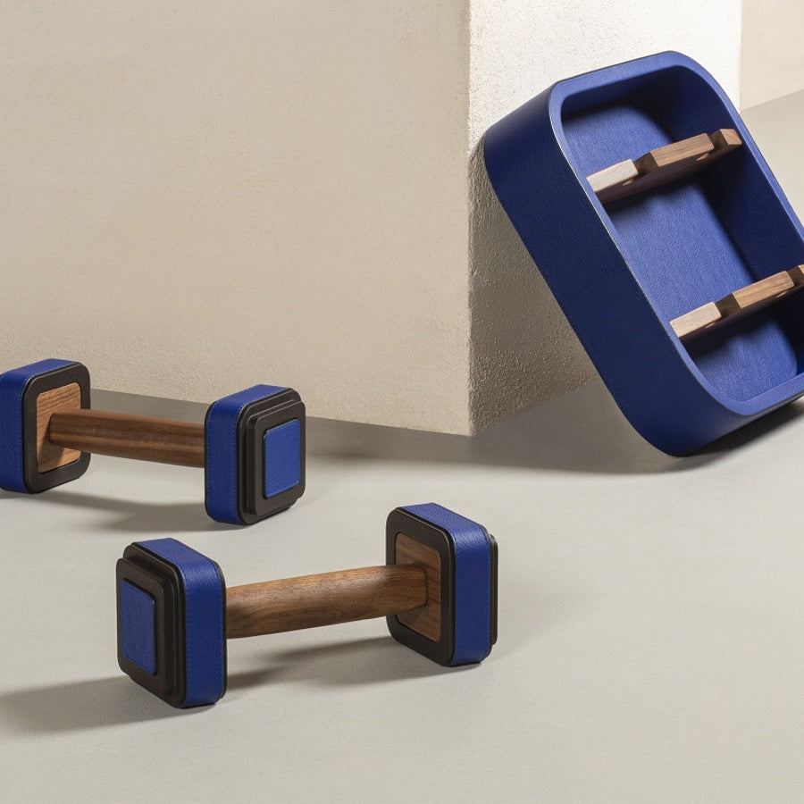 Giobagnara x Poltrona Frau Designové ocelové činky 2kg