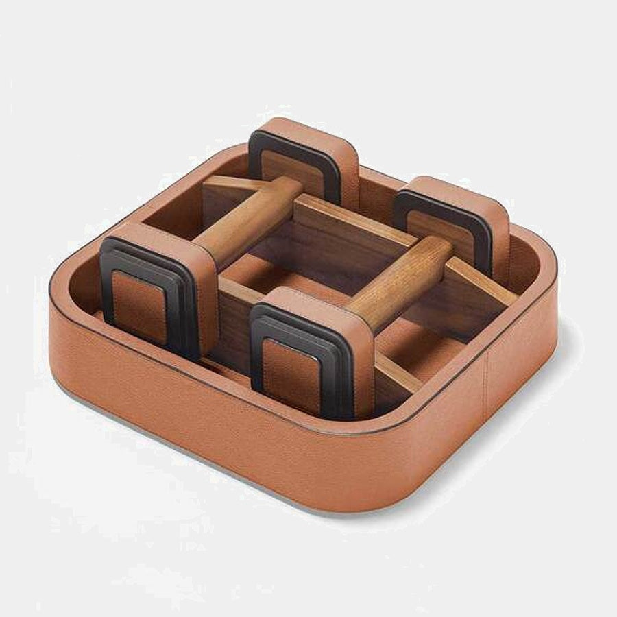 Giobagnara x Poltrona Frau Designové ocelové činky 2kg