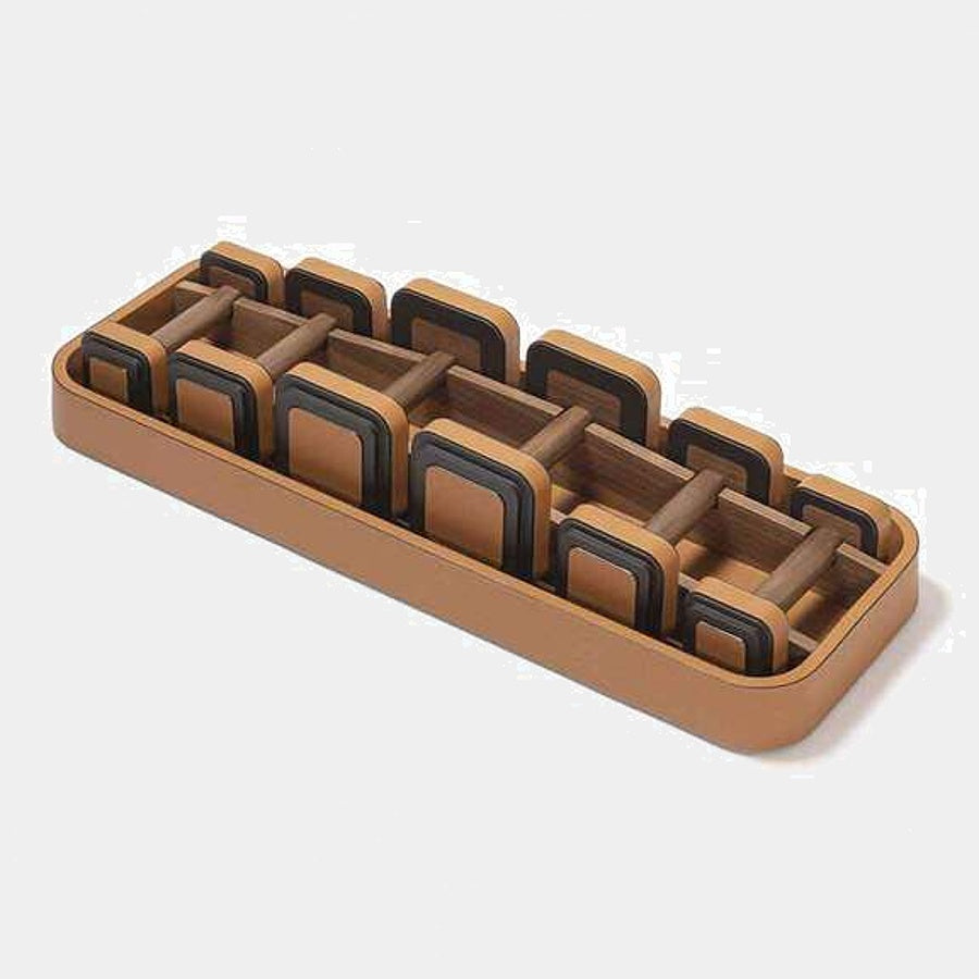 Sada 6 designových ocelových činek