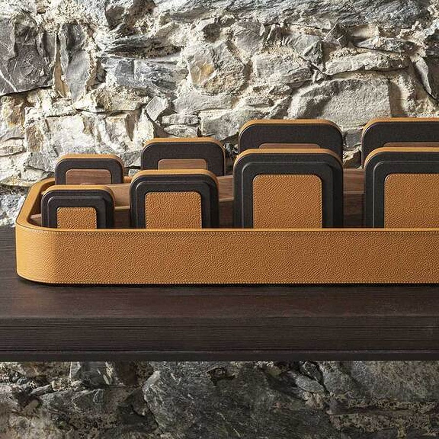 Sada 6 designových ocelových činek