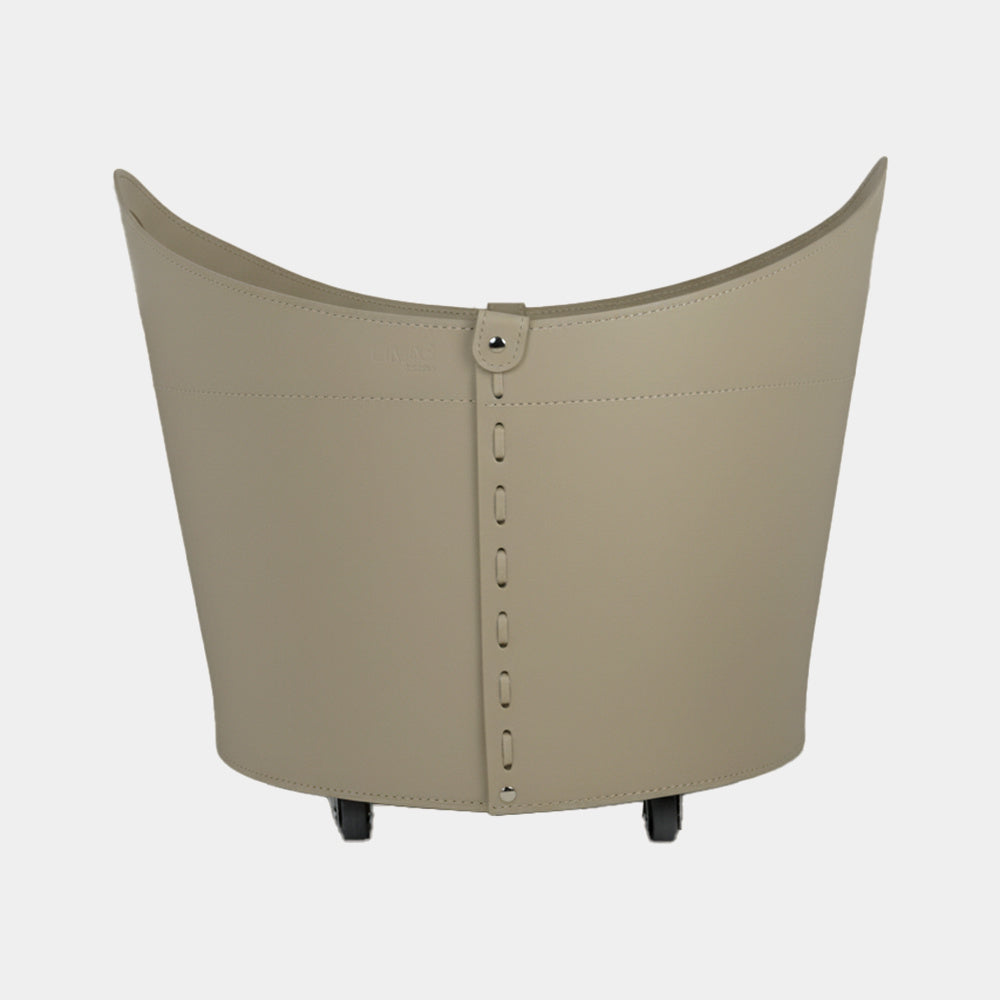 Limac Design CADIN kožený koš na krbové dřevo