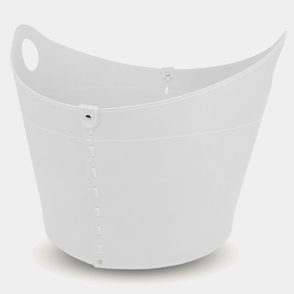 Limac Design CADIN kožený koš na krbové dřevo