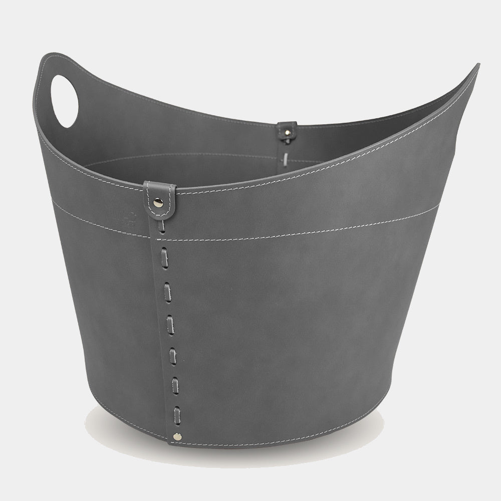 Limac Design CADIN kožený koš na krbové dřevo